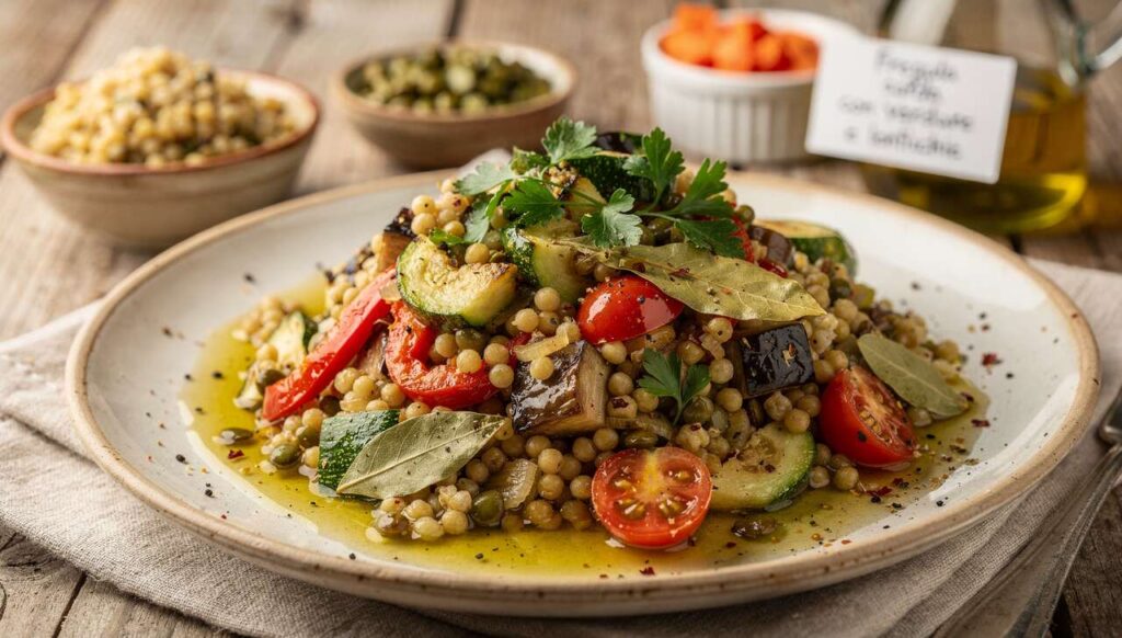 Fregula sarda con verdure e lenticchie: il piatto unico sano e saporito