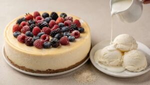 Cheesecake senza base e senza forno: pronta in 5 minuti di preparazione